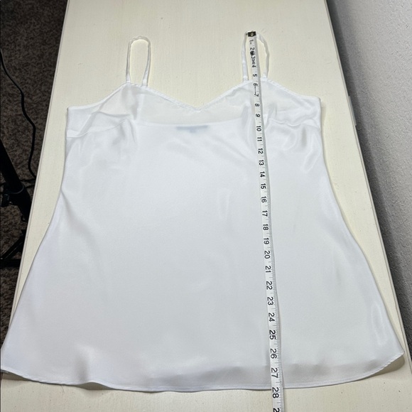 Boston Proper 100% Silk Sheer V Neck Blouse with V Neck Camisole Top Size 12 - Picture 16 of 16